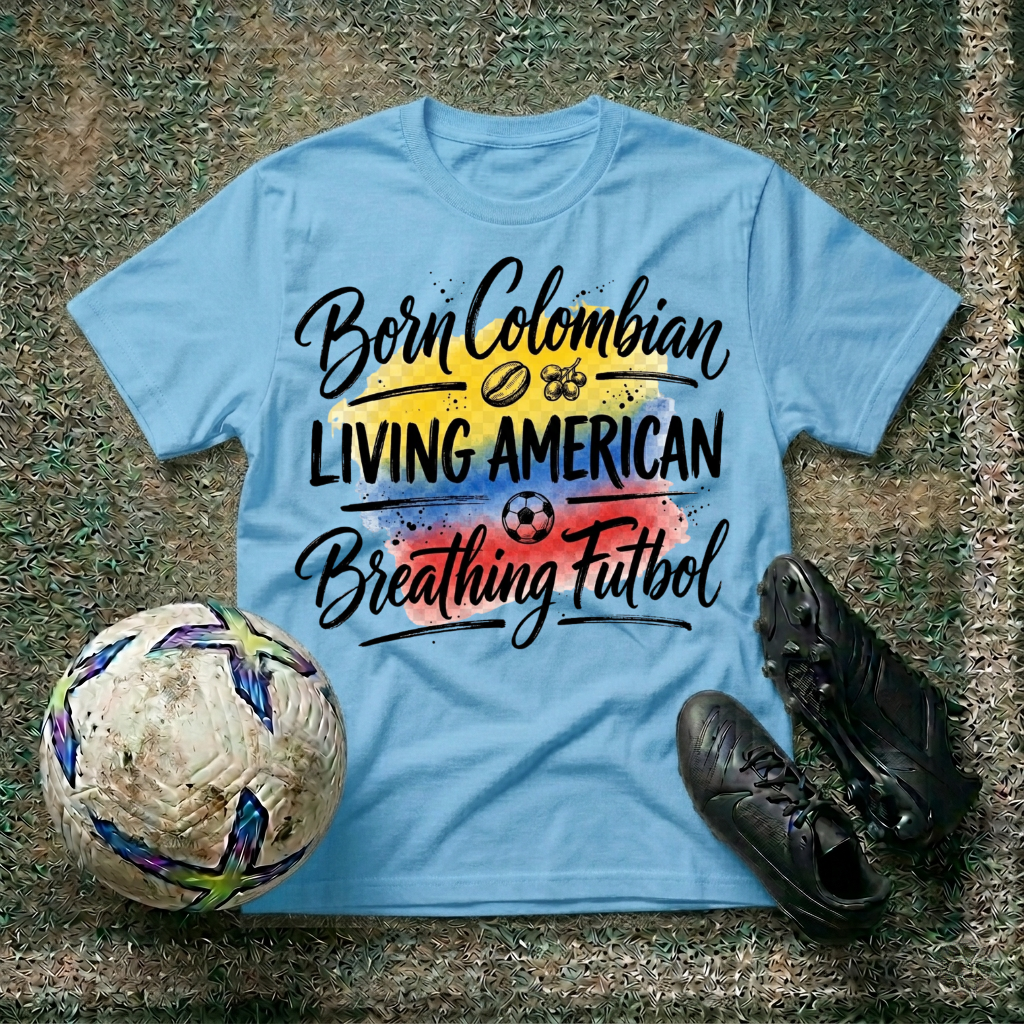Born Colombian, Living American T‑Shirt
